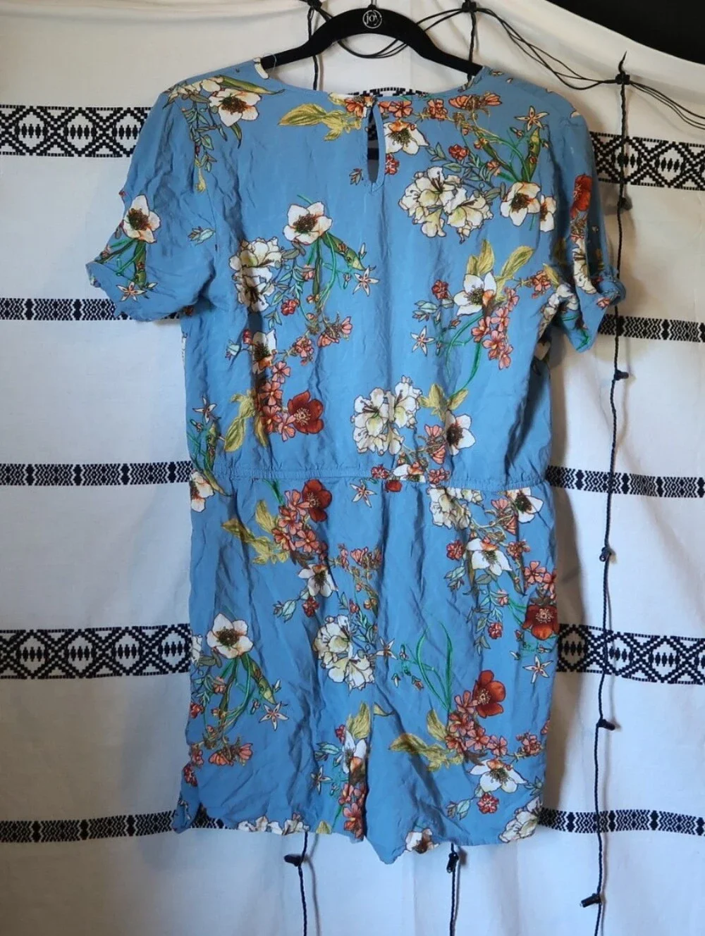 Blue Floral Romper